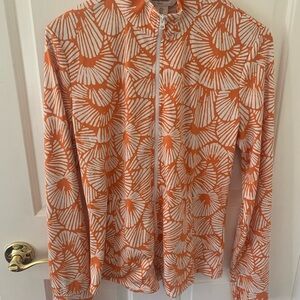 Tommy Bahama Orange and White Golf Jacket